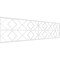 Ekena Millwork Set of Four Panels for 94 1/2"W x 24 1/4"H Hillrose Fretwork Wainscot Wall Paneling WPKP12X01X47HRE - alternate 1